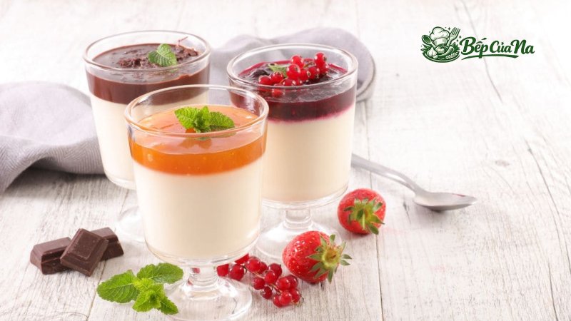 Biến tấu hương vị panna cotta