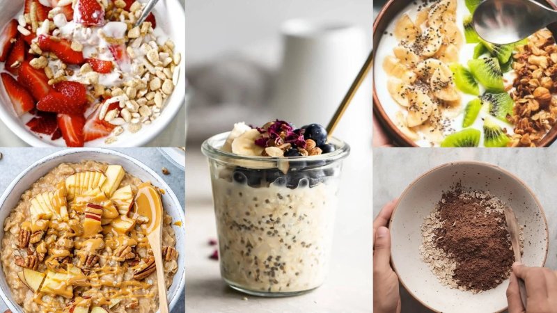 Cách làm overnight oats cơ bản siêu dễ tại nhà