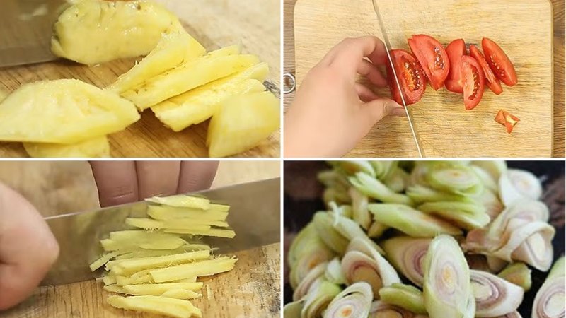 Nguyên liệu cho nước lẩu Thái