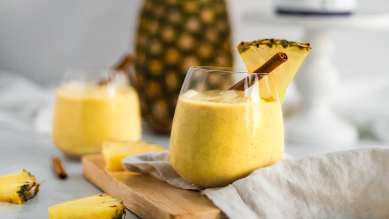 Sinh tố dứa dừa thanh mát