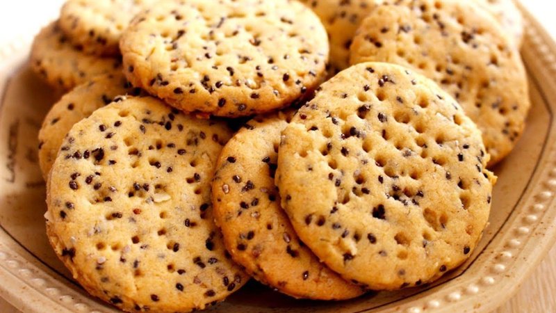 Bánh quy yến mạch hạt chia
