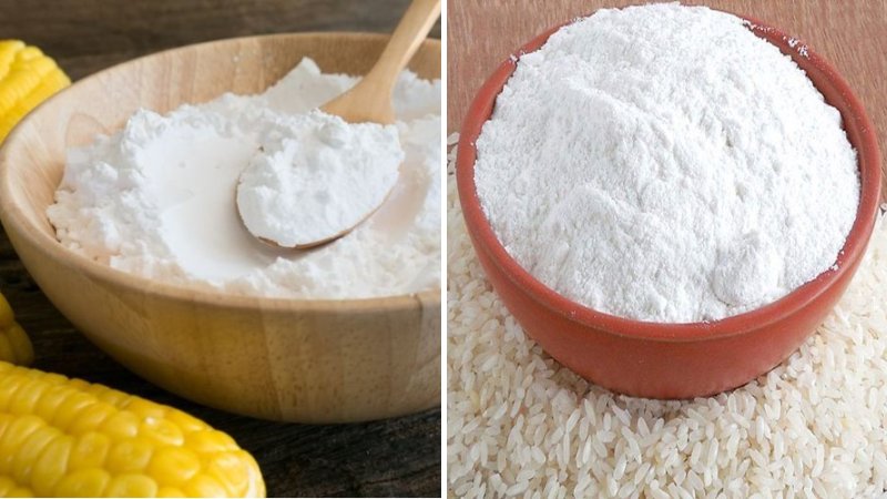 Bột bắp và bột gạo
