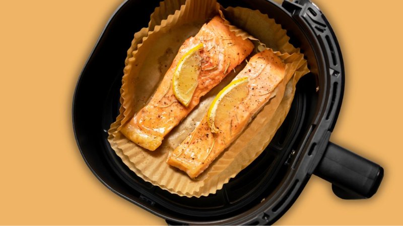 Nướng cá hồi lần 1